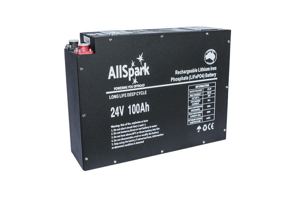 AllSpark Slimline 24V 100ah High Performance Lithium Battery