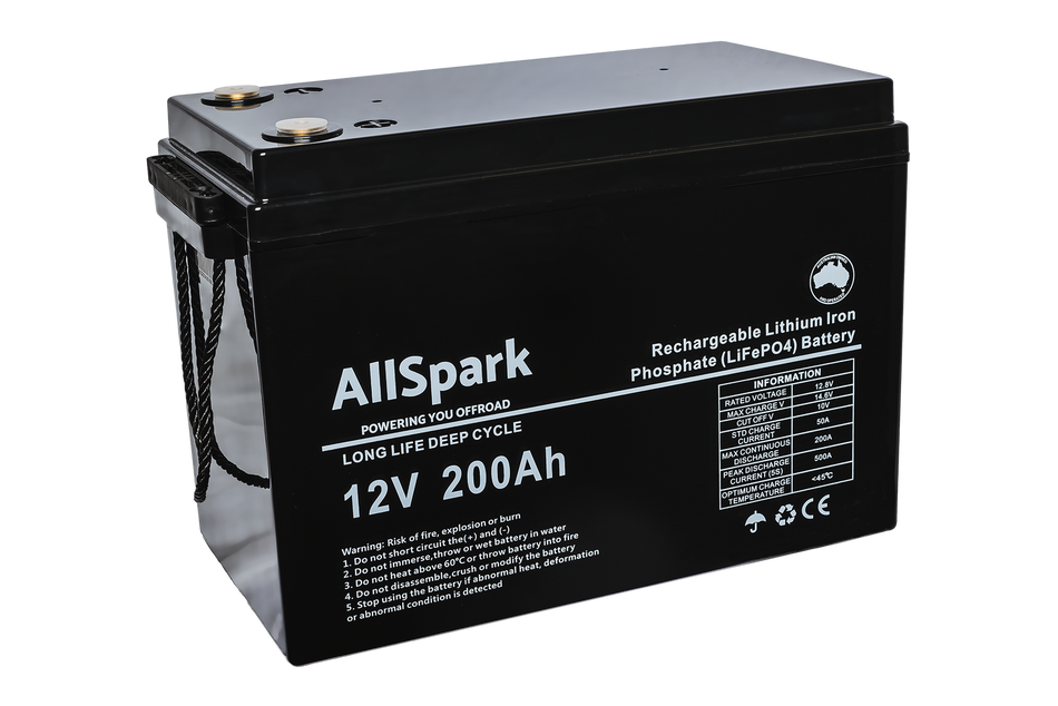 AllSpark 12V 200ah High Performance Lithium Battery (ABS CASE) Generation 2